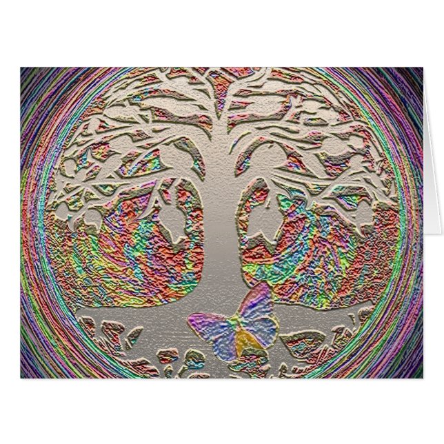 Cartão Árvore Dourada com Manteiga (Frente horizontal)