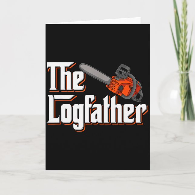 Cartão Árvore Engraçada Cuidados I Arborista Floresta Mot (Frente)