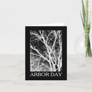 Cartão árvore fantasma do dia de porto