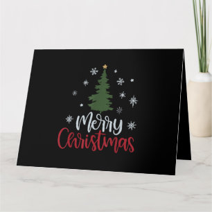Cartão Árvore Feliz Natal Camisas de Natal Para Mulheres