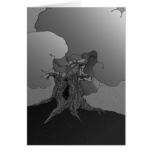 Cartão Árvore Gnarly (Frente)