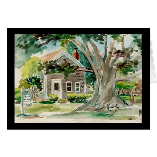 Cartão Árvore grande, Tisbury ocidental (Frente Horizontal)