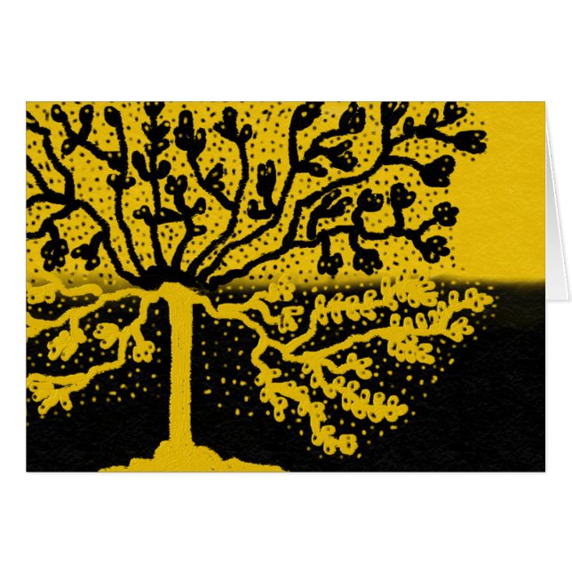 Cartão Árvore impressionante (Frente Horizontal)