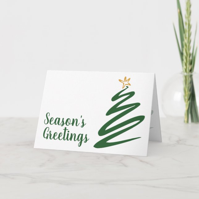 Cartão Árvore Minimalista (Frente)