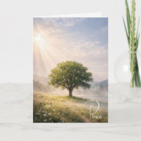 Árvore Solitária de Simpatia com Raios de Sol
