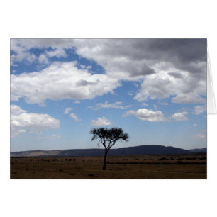 Cartão árvore solo