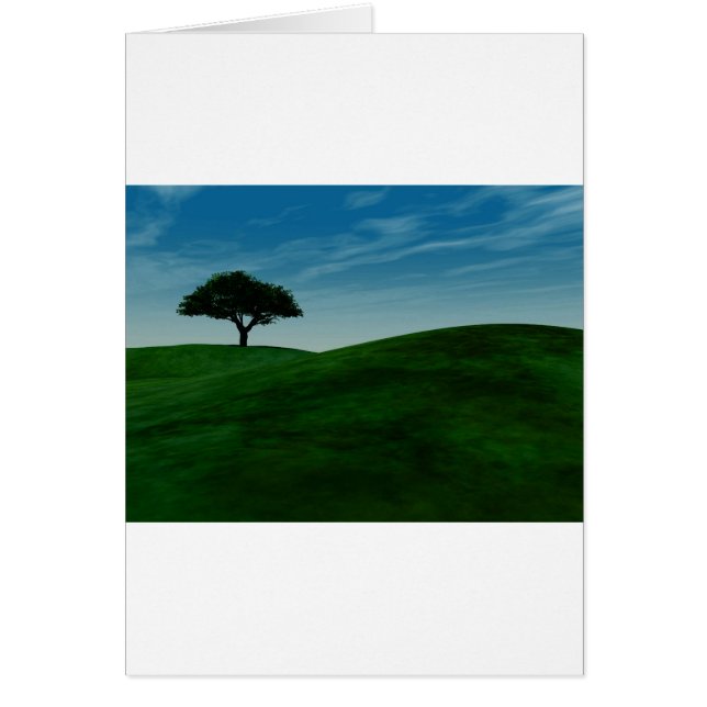 Cartão Árvore solteiro (Frente)