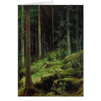 Cartão Arvoredos de Ivan Shishkin-
