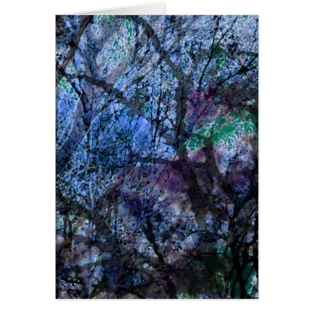 Cartão Árvores Camadas em Crepúsculo (Frente)