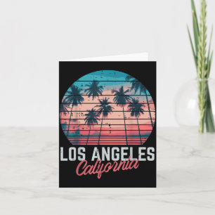 Cartão Árvores da Califórnia em Los Angeles Férias de Ver