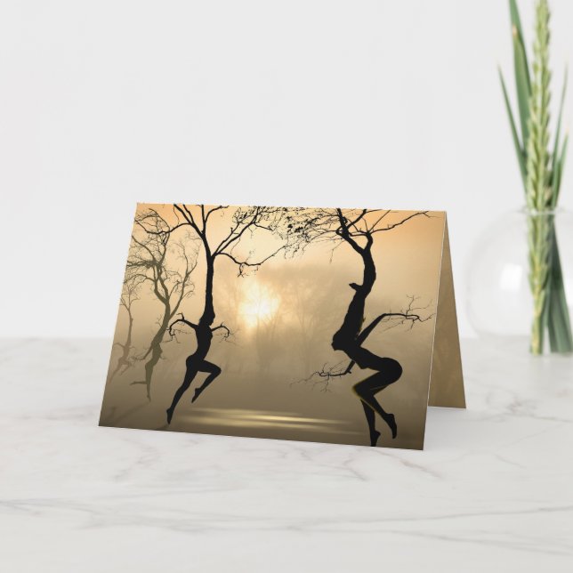 Cartão Árvores Dançantes (Frente)
