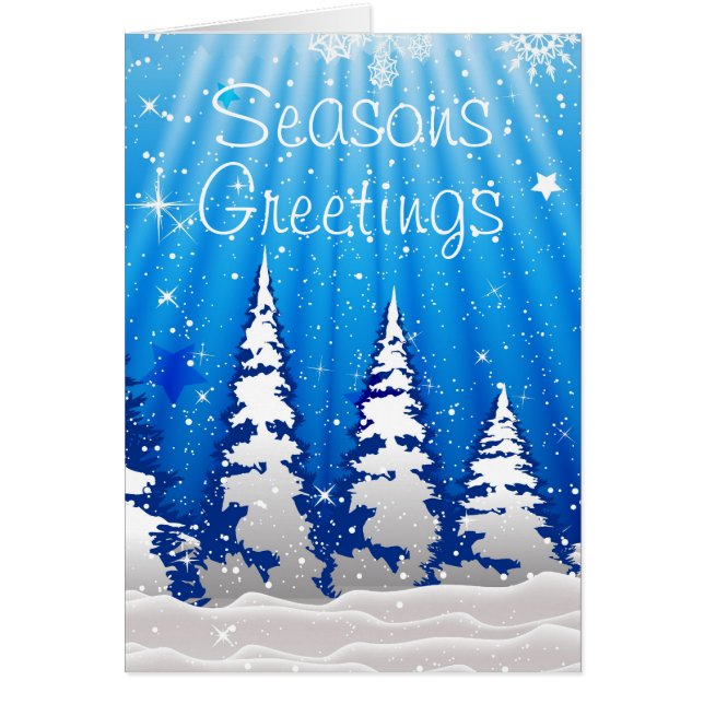 Cartão Árvores de Natal (Frente)