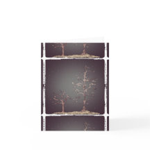 árvores do inverno no alvorecer Notecard