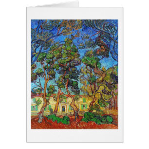 Cartão Árvores Ruas-Paul Hospital Jardim Van Gogh Belas