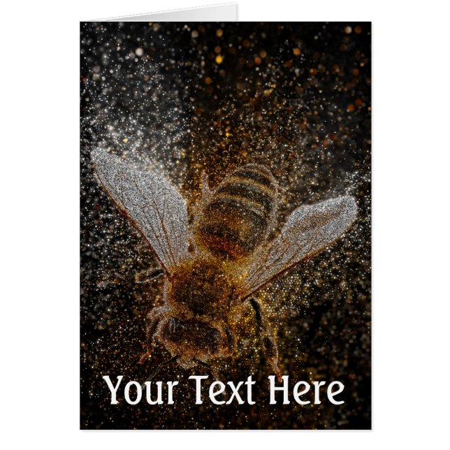 Cartão As Abelhas Caídas São Mágicas (Frente)