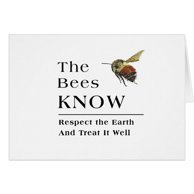 Cartão As Abelhas Sabem (Frente Horizontal)