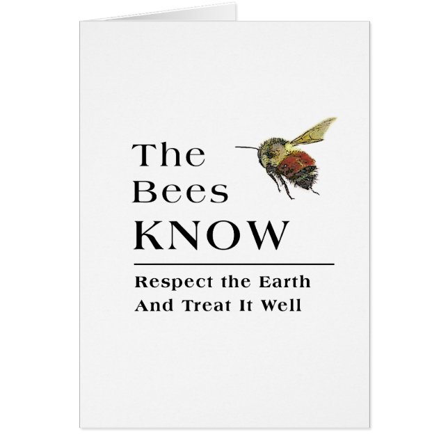Cartão As Abelhas Sabem (Frente)