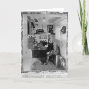 Cartão As Aboard the Wrecked "Titanic"