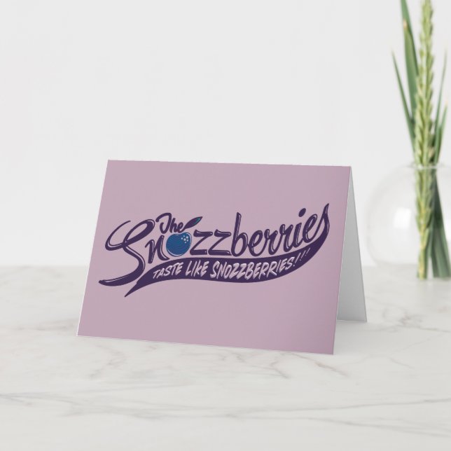 Cartão As Airelas Snozzberry Têm Gosto De Aiquilos! (Frente)