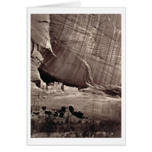 Cartão As antigas ruínas do Canyon de Chelle, 1873 (a