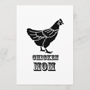 Cartão As aves domésticas da mamã da galinha amam