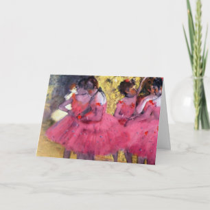 Cartão As Bailarinas Cor-de-Rosa, Antes do Ballet de Edga