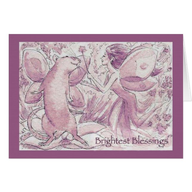 Cartão As bênçãos as mais brilhantes! (Frente Horizontal)