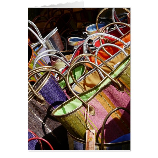 Cartão As bolsas de Provencal (Frente)