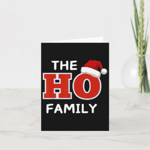 Cartão As Camisetas De Natal Da Família Ho - Paj De Feria