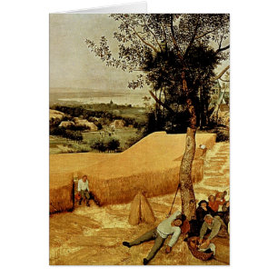 Cartão As ceifeira de Pieter Bruegel (1565)