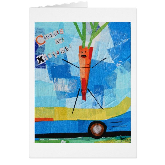 Cartão As cenouras são X-treme (Frente)