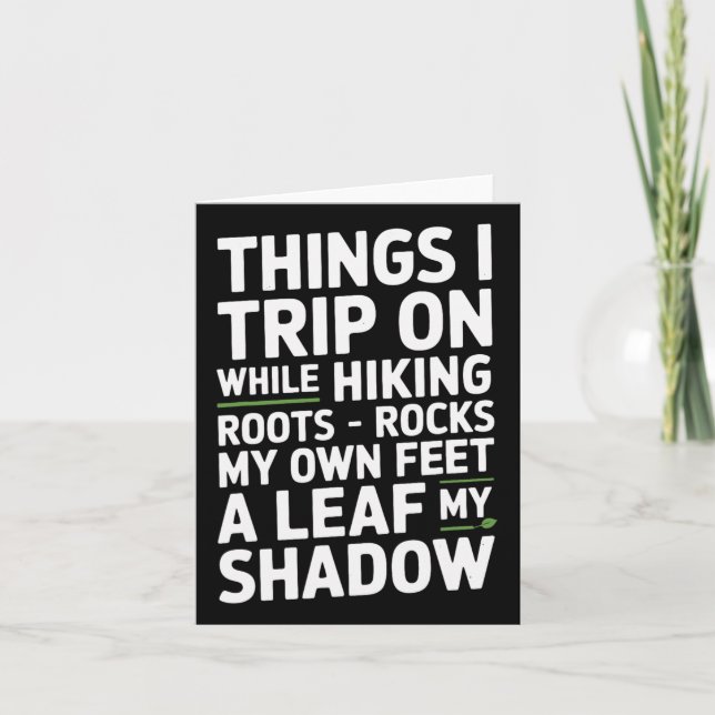 Cartão As Coisas Em Que Eu Viajo Enquanto Caminho Roots E (Frente)