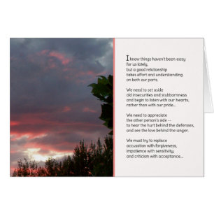 Cartão As coisas não têm sido fáceis ultimamente...Relaçõ