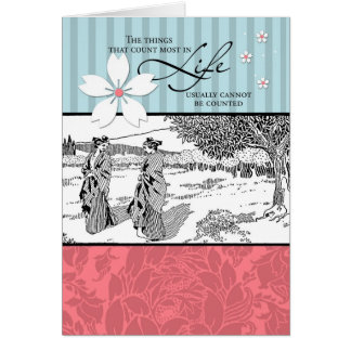 Cartão As coisas que contam a maioria na vida