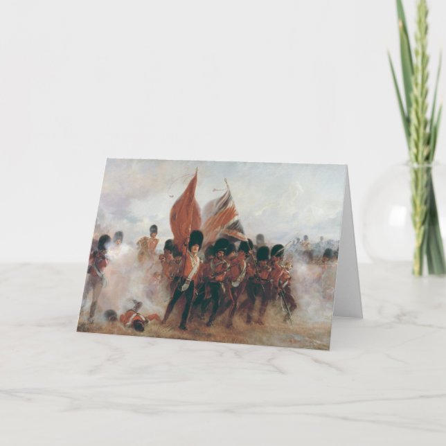 Cartão As Cores: avanço das Guardas Escocesas (Frente)