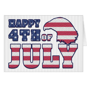 Cartão As cores da bandeira americana