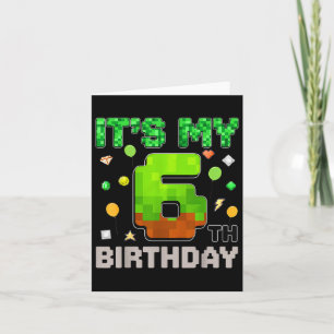 Cartão As Crianças São O Meu Garoto De Aniversário De 6