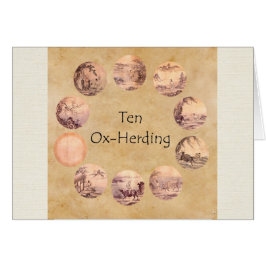 Cartão As Dez Imagens Oxherdantes