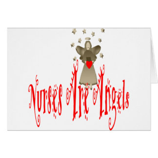 Cartão As enfermeiras são anjos