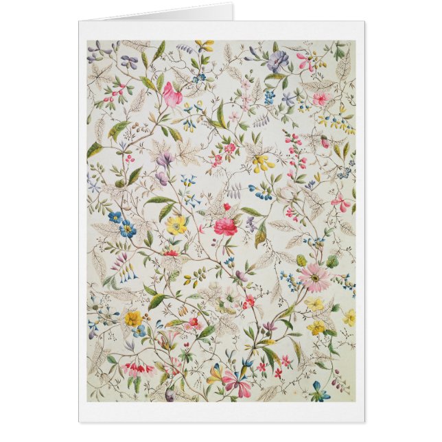 Cartão As flores selvagens projetam para o material de (Frente)