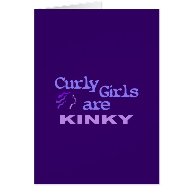 Cartão As Garotas Curly São Loucas (Frente)