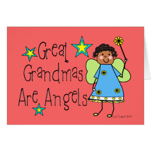Cartão As grandes avós são os presentes dos anjos