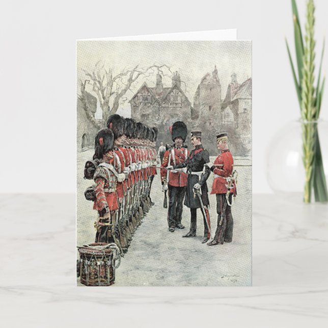 Cartão As Guardas de fluxo frio na torre (Frente)