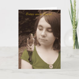 Cartão As irmãs são tão especiais.