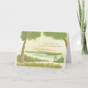 Cartão As mães são como o sol...