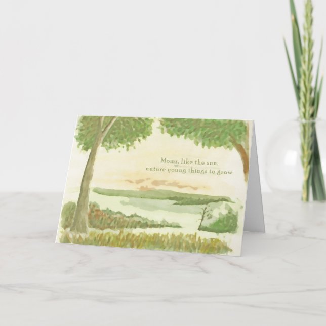 Cartão As mães são como o sol... (Frente)