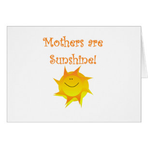 Cartão As mães são luz do sol