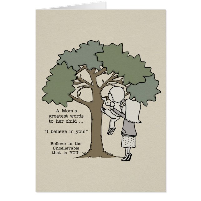 Cartão As maiores palavras da mãe (Frente)