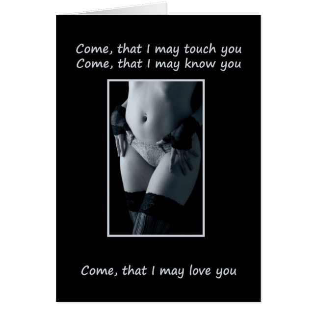 Cartão As meninas impertinentes precisam o amor demasiado (Frente)