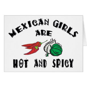 Cartão As meninas mexicanas são quentes & picantes